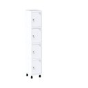 Ver imagem 1 de Roupeiro em Aço Mt 1V 4 Portas - Fechadura Branco