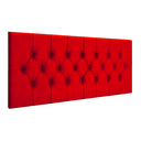 Ver imagem 1 de Cabeceira Painel Cama Casal 1,40 Capitonê Box Estofada - Vermelho Suede