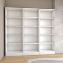 Ver imagem 2 de Estante para Livros Alexa 12 Prateleiras Branco - Panorama Móveis