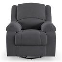 Ver imagem 7 de Poltrona do Papai Reclinável Melim Glider Giratória Massagem Veludo Fh1 - D'rossi Cor Cinza