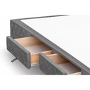 Ver imagem 2 de Cama Base c/Aux 4 Gavetas Queen Castor Poli Gray 158x198x27