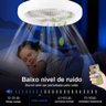 Luminária Lâmpada de Teto Ventilador Led 3 Tipos de Luz - 9
