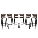 Ver imagem 1 de Kit 6 Banquetas para Cozinha Banco Alto Junco Argila Balcão Ilha Bancada Bares Piscina Área Gourmet