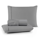 Ver imagem 1 de Jogo de Lençol Cama Casal 200 Fios Algodão 3 Peças Ponto Palito Anti-pilling com Toque Suave Premium