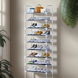 Sapateira Vertical Organizador com 9 Prateleiras Multiuso para 18 Pares de Sapatos e Objetos - 6