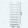 Sapateira Vertical Organizador com 9 Prateleiras Multiuso para 18 Pares de Sapatos e Objetos - 3