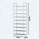 Ver imagem 3 de Sapateira Vertical Organizador com 9 Prateleiras Multiuso para 18 Pares de Sapatos e Objetos