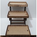 Ver imagem 4 de Bandeja Porta Doces e Salgados 3 Andares em Mdf