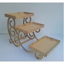 Ver imagem 1 de Bandeja Porta Doces e Salgados 3 Andares em Mdf