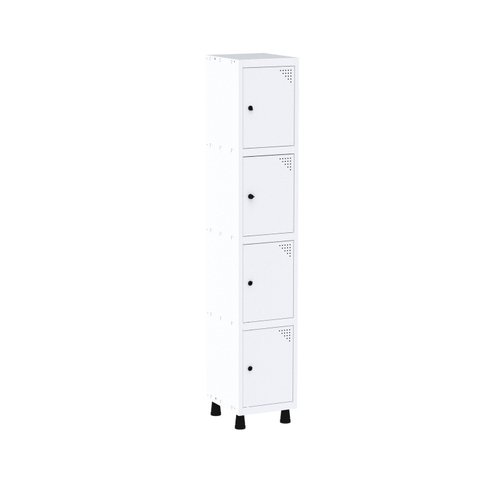 Roupeiro em Aço Mt 1V 4 Portas - Pitão Branco