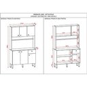 Ver imagem 4 de Kit Cozinha Ambiente Style 6 Portas Freijó Supremo Ripado - Kits Paraná