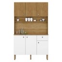 Ver imagem 3 de Kit Cozinha Ambiente Style 6 Portas Freijó Supremo Ripado - Kits Paraná