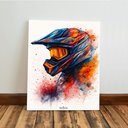 Ver imagem 6 de Kit 3 Quadro Decorativo Motocross Enduro Trilha Quarto Moto Qualidade Premium 28x20cm