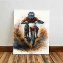 Ver imagem 5 de Kit 3 Quadro Decorativo Motocross Enduro Trilha Quarto Moto Qualidade Premium 28x20cm