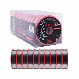 Linha de Pesca Nylon Victoria Cinza 0,20mm 5,5lbs 200 Metros - 5