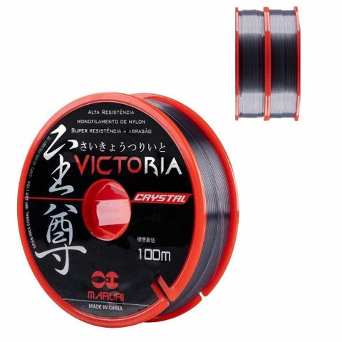 Linha de Pesca Nylon Victoria Cinza 0,20mm 5,5lbs 200 Metros