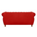 Ver imagem 5 de Sofá Chesterfield Realeza 3 Lugares Decoração Retrô Vermelho