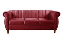 Ver imagem 4 de Sofá Chesterfield Realeza 3 Lugares Decoração Retrô Vermelho Bordô