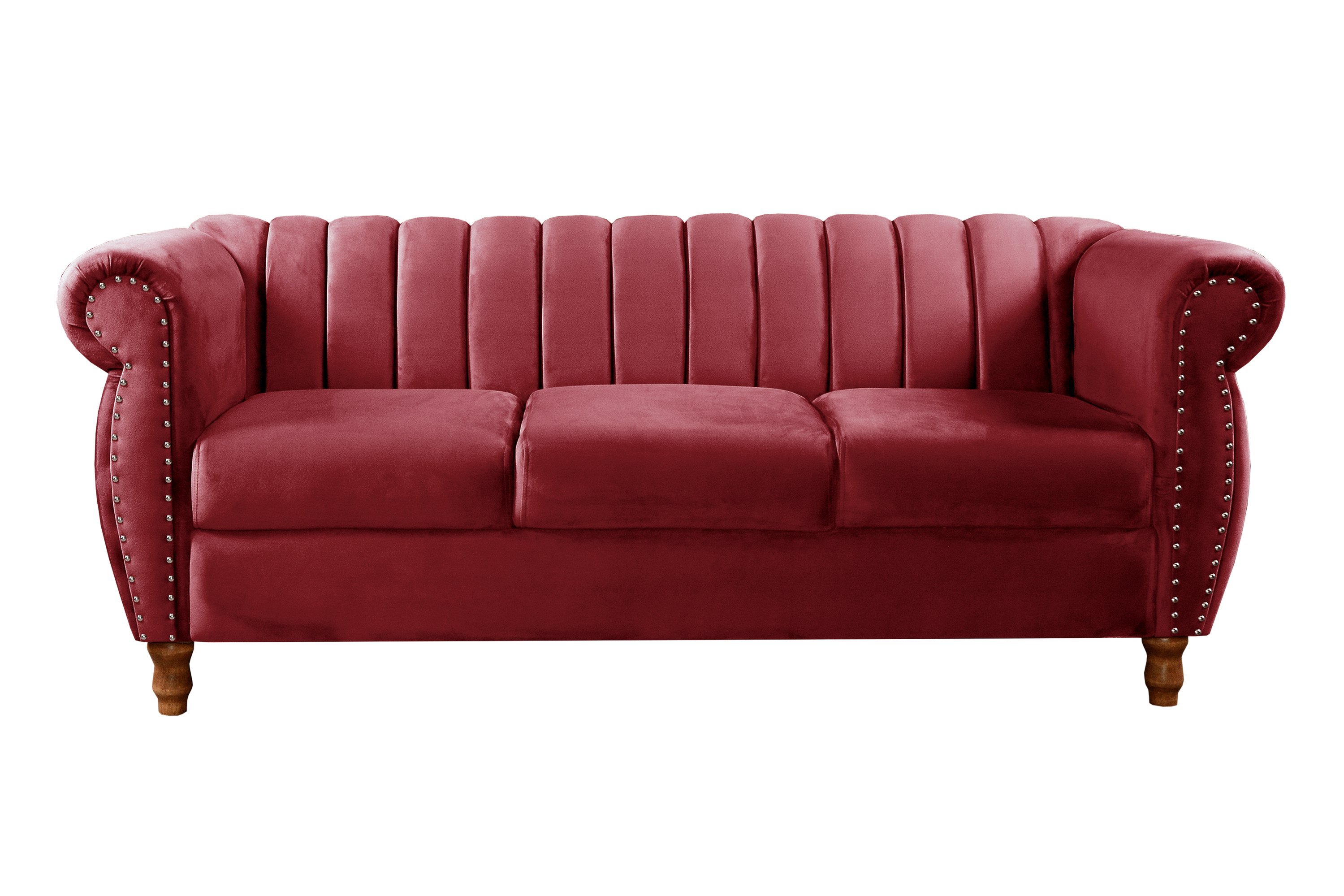 Sofá Chesterfield Realeza 3 Lugares Decoração Retrô - 4