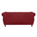 Ver imagem 5 de Sofá Chesterfield Realeza 3 Lugares Decoração Retrô Vermelho Bordô