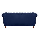 Ver imagem 5 de Sofá Chesterfield Realeza 3 Lugares Decoração Retrô Azul Marinho
