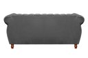 Ver imagem 5 de Sofá Chesterfield Realeza 3 Lugares Decoração Retrô Cinza Grafite