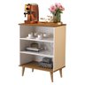 Aparador Buffet Bruno Moderno Pés Palito - Off White/freijó - 2
