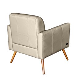 Poltrona Couro Legítimo Bia 80x67cm - 4