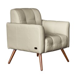 Poltrona Couro Legítimo Bia 80x67cm - 2