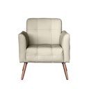 Ver imagem 6 de Poltrona Couro Legítimo Bia 80x67cm