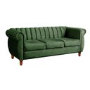 Ver imagem 2 de Sofá Chesterfield Realeza 3 Lugares Decoração Retrô Verde