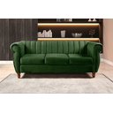 Ver imagem 1 de Sofá Chesterfield Realeza 3 Lugares Decoração Retrô Verde
