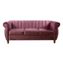 Ver imagem 4 de Sofá Chesterfield Realeza 3 Lugares Decoração Retrô Roxo