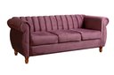 Ver imagem 2 de Sofá Chesterfield Realeza 3 Lugares Decoração Retrô Roxo