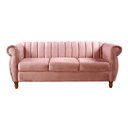 Ver imagem 4 de Sofá Chesterfield Realeza 3 Lugares Decoração Retrô Rosa Rose