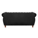 Ver imagem 5 de Sofá Chesterfield Realeza 3 Lugares Decoração Retrô Preto