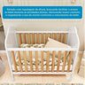 Berço Mini Cama 3 em 1 com Capitonê 100% Mdf Maya Espresso Móveis - 10