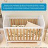 Quarto de Bebê com Guarda-roupa Cômoda e Berço com Capitonê 100% Mdf Maya Provençal Espresso Móveis - 12