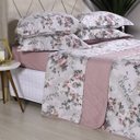 Ver imagem 1 de Jogo de Cama 200 Fios King 100% Algodão Premium Toque Extra Macio Rosier - Tessi