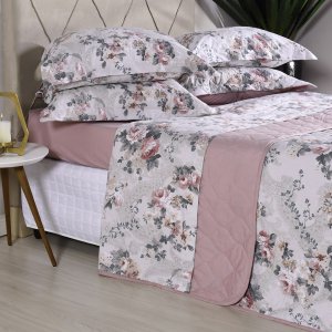 Jogo de Cama 200 Fios King 100% Algodão Premium Toque Extra Macio Rosier - Tessi