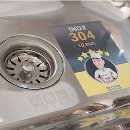 Tanque Inox Pequeno Embutir Dotec com Cuba N2 56x34x17cm 430 - 2