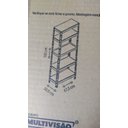 Ver imagem 4 de Armário Alto Multiúso -5 Prateleiras, Estrutura em Aço Carbono Stronger-5p-md Multivisao Mdf Cru