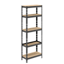 Ver imagem 2 de Armário Alto Multiúso -5 Prateleiras, Estrutura em Aço Carbono Stronger-5p-md Multivisao Mdf Cru