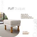 Ver imagem 7 de Puff Duque Bouclé Premium de Luxo Capitone Elegante para Sala Quarto Decoração Pés Luiz Xv Castanho