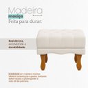 Ver mais imagens de Puff Duque Bouclé Premium de Luxo Capitone Elegante para Sala Quarto Decoração Pés Luiz Xv Castanho