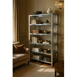 Estante Prateleira Aço Dupla 6 Bandeja 60cm Galvanizada - Rede Móveis - 1