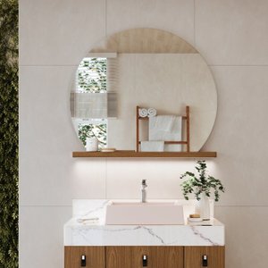 Espelheira para Banheiro Nicole 80 com Led
