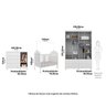 Quarto de Bebê com Guarda-roupa Cômoda e Berço com Capitonê 100% Mdf Maya Clássico Espresso Móveis - 4