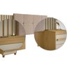 Cabeceira Estofada Extensível Casal/queen/king com 2 Mesas de Apoio 4 Gavetas Suiça - 5