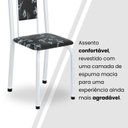 Ver mais imagens de Conjunto de Mesa Retangular 180x75cm Tampo Granito Ocre 8 Cadeiras Lavínea